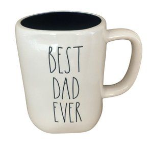 Rae Dunn Mug Dad Farmhouse Style Minimalist Design Rustic Decor Coffee Cup